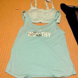 Under Armor workout set, Size Small. Bought at 24 Hour Fitness.